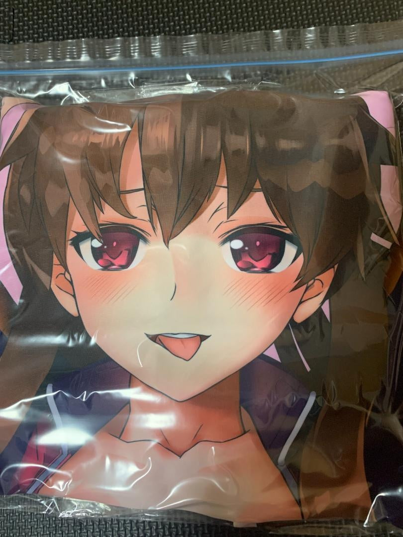 Used genuine body pillow cover Ayaka Kurusu Childhood friend road racer (Haru Warokuri)