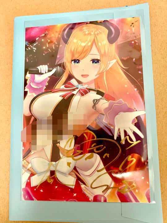 hololive Choco Yuzuki Birthday Commemorative 2020 Postcard with Authentic Autographed Message