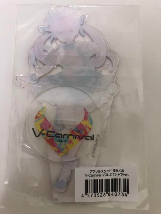 hololive Aqua Minato Acrylic Stand T-shirt ver. Acsta