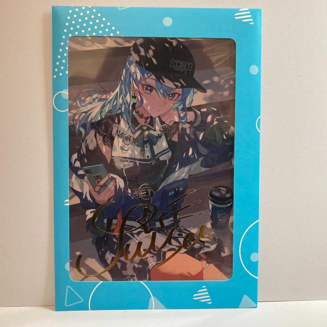 Hoshimachi Suisei duplicate Handwritten Signatureed postcard hololive