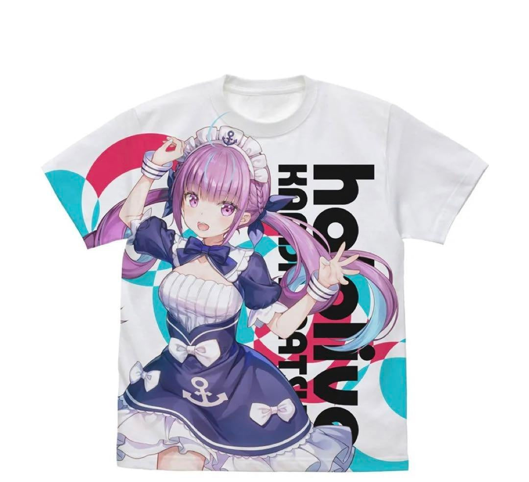 hololive Kanda Festival Full Graphic T-shirt Aqua Minato Normal Costume ver /