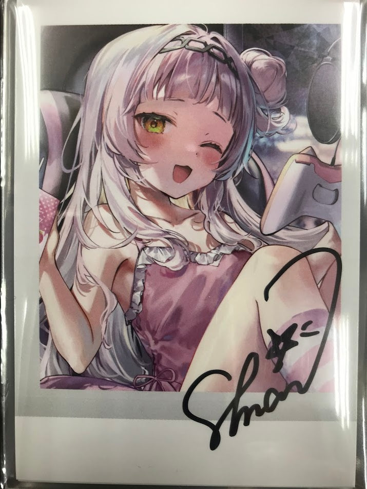 hololive hololive 5th anniversary anniversary Handwritten Signatureed instax bromide card Murasaki Shion