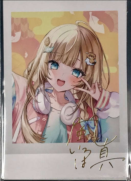 hololive hololive New Costume Commemoration 2023 Foil stamped copy Handwritten Signatureed instax style bromide Kazama Iroha