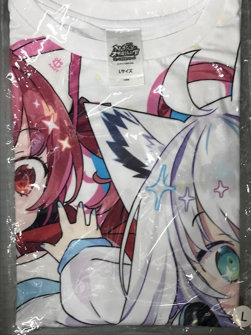 Bushiroad Creative hololive presents V's otaku activities like this Full Graphic T-shirt Happiness World Shirakami Fubuki Houshou Marine L size hololive presents V's otaku activities like this 100th commemorative public recording special
