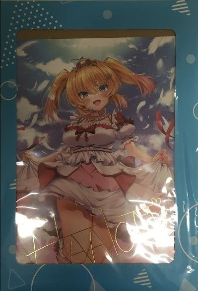 hololive hololive 4th Anniversary Commemoration Foil Stamped Copy Signed Postcard Akai Haato