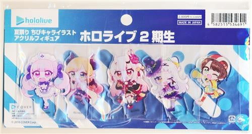 hololive Cover Hololive Summer Festival Chibi Character Illustration Acrylic Figure Hololive 2nd Generation