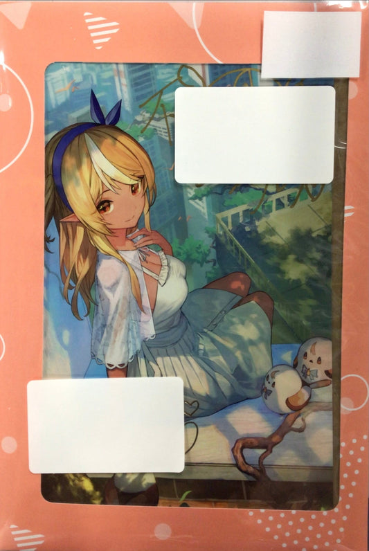 hololive hololive 3rd Anniversary Commemoration Handwritten Signatureed Postcard with Foil Stamped Copy Message Shiranui Flare