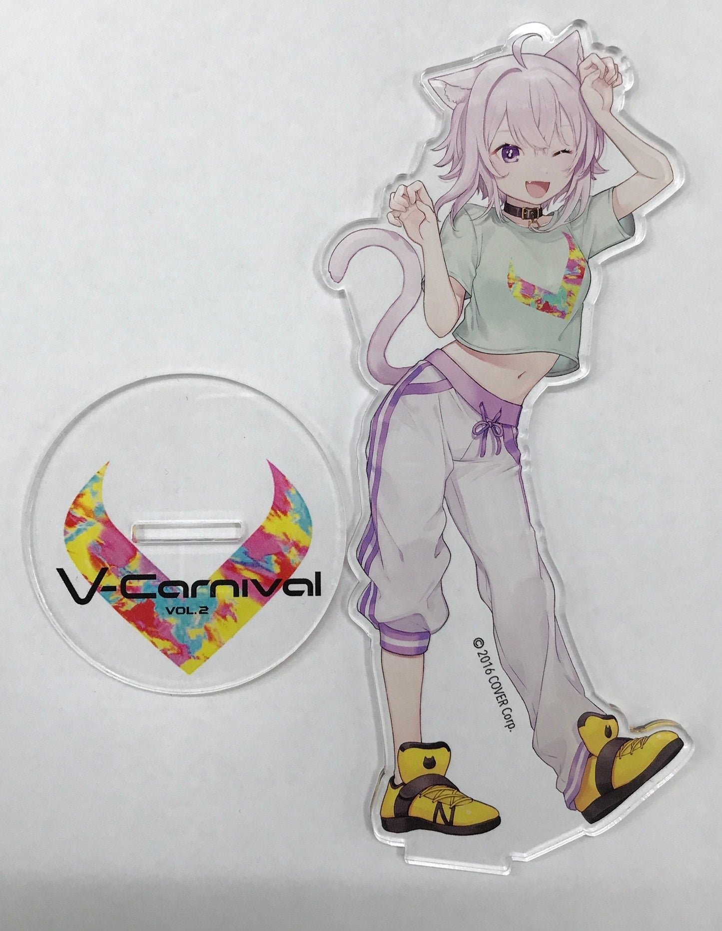 Fuji Television hololive Nekomata Okayu V-Carnival vol.2 Acrylic stand T-shirt ver. V-Carnival vol.2