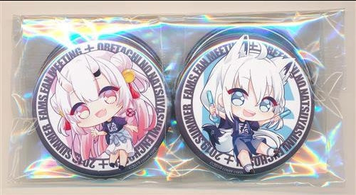 hololive hololive Can Badge Event Clothes Ver.4 Type Set FAMS FAMS FAN MEETING -Our Summer Vacation Overtime-