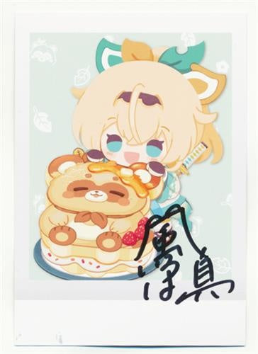 hololive hololive Birthday Anniversary 2023 Handwritten Signatureed Instax Bromide Card Kazama Iroha