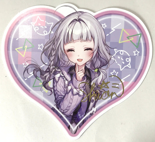 hololive Hololive Hololive New Costume Commemoration 2023 Foil Stamped Copy Signed Die Cut Postcard Murasaki Shion