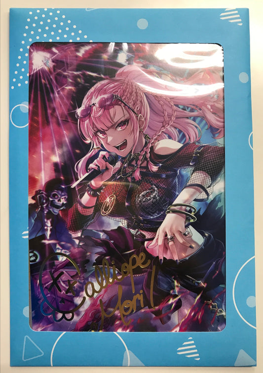 hololive hololive Birthday Anniversary 2023 Handwritten Signatureed Postcard Mori Calliope