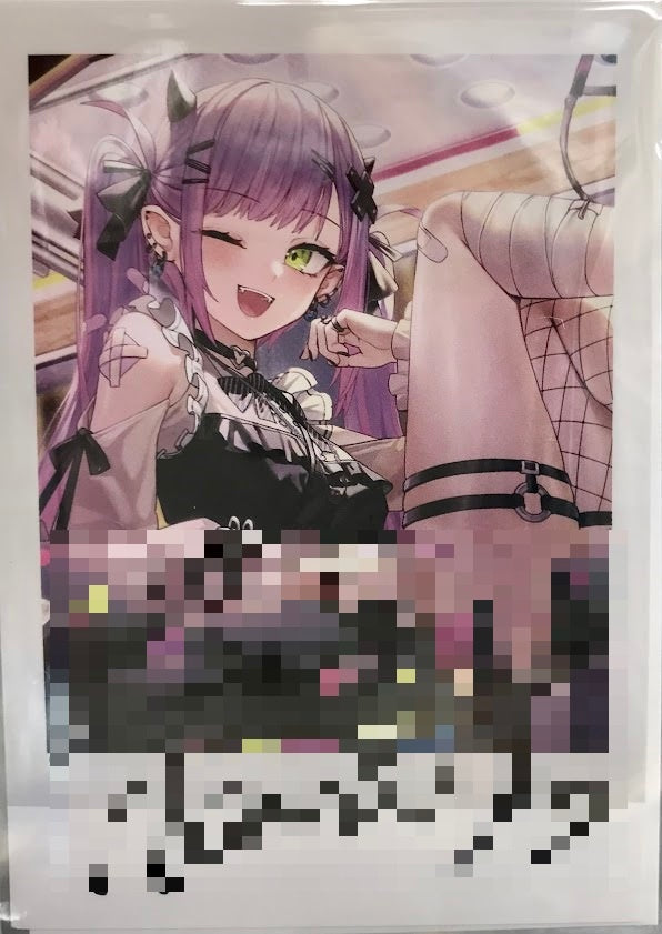 hololive hololive 1 Million People Commemoration Handwritten Signatureed Mr.Lime Original Instax Style Bromide Card Limited Quantity Ver. Tokoyami Towa