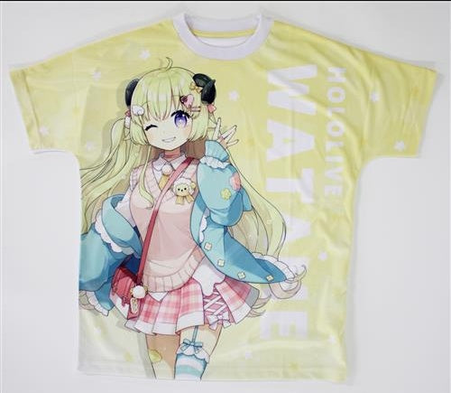 Lawson hololive full graphic T-shirt Tsunomaki Watame L size