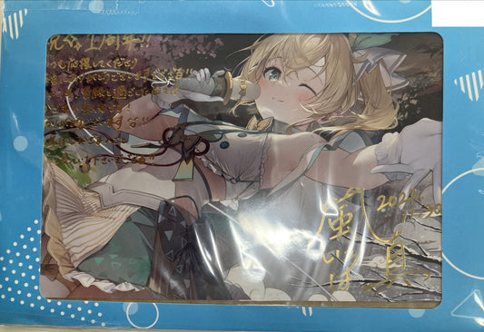 hololive hololive 1st Anniversary Commemoration Foil Stamped Copy Sign Postcard with Message Kazama Iroha