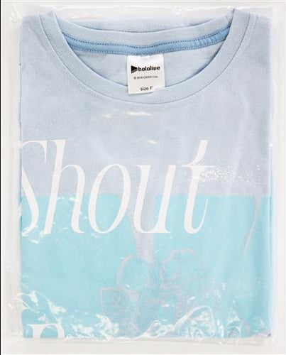 hololive hololive Shout in Crisis T-shirt T-shirt Light Blue Hoshimachi Suisei Hoshimachi Suisei 2nd Solo Live Shout in Crisis Hoshimachi Suisei 2nd Solo Live Shout in Crisis