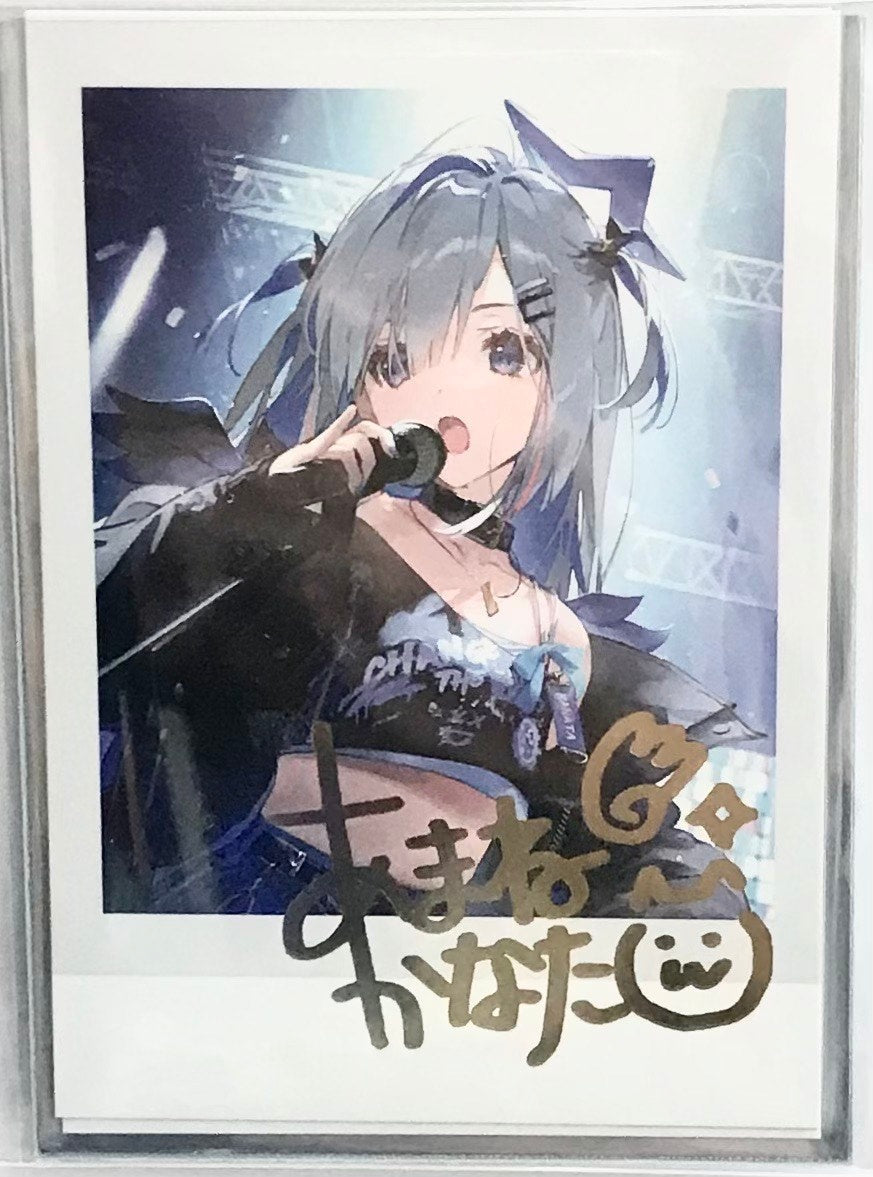 hololive hololive Birthday Anniversary 2023 Foil stamped copy Handwritten Signatureed instax style bromide card Amane Kanata