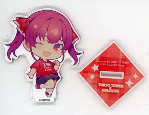 hololive Production Miscellaneous Goods Houshou Marine T-shirt Virtual YouTuber Hololive in Tokyo Tower Lost Quartet Great Search Trading Acrylic Stand