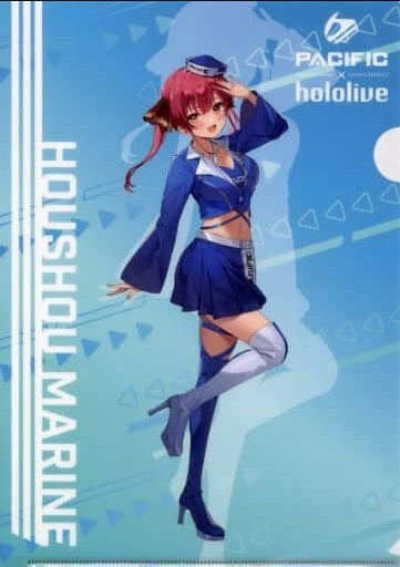 Miscellaneous Goods/Accessories Clear File Single Item Houshou Marine A4 Clear File PACIFIC RACING TEAM x Virtual YouTuber Hololive 2022 Individual Sponsor Bonus