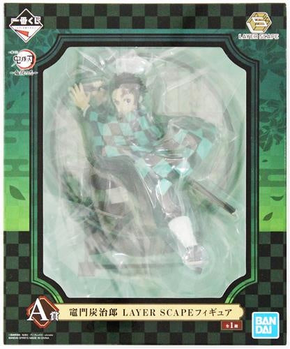 BANDAI SPIRITS Ichiban Kuji Demon Slayer Kimetsu no Yaiba Demon Slayer A Prize Double Chance Campaign Tanjirou Kamado LAYER SCAPE Figure