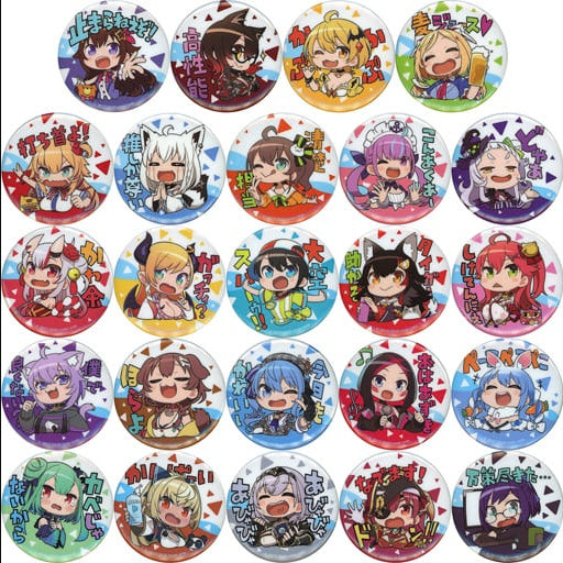hololive Bushiroad Creative Badges and Pins Set of 24 Types Virtual YouTuber Hololive Capsule Can Badge