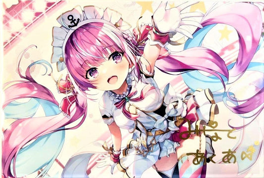 hololive hololive 3rd Anniversary Handwritten Signatureed Postcard Minato Aqua