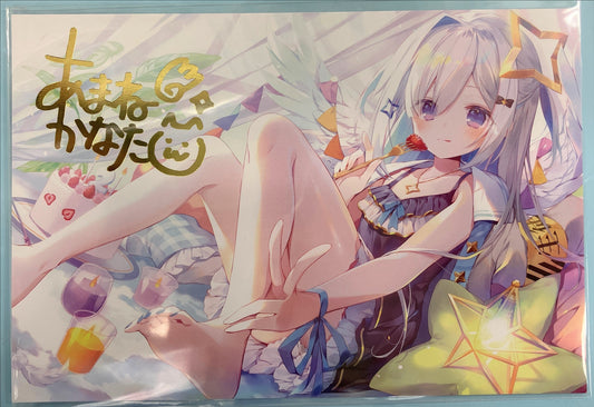 hololive hololive 2nd anniversary copy foil stamped Handwritten Signatureed postcard Amane Kanata