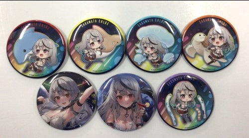 Chugai Mining hololive Sakamata Chloe Trading Can Badge Complete Set 1BOX Sakamata Chloe in Maxell Aqua Park Shinagawa Sahanashita Drenched Aquarium