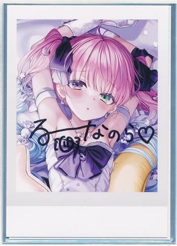 hololive hololive New Costume Commemoration 2022 Handwritten Signatureed Instax Bromide Card Himemori Luna