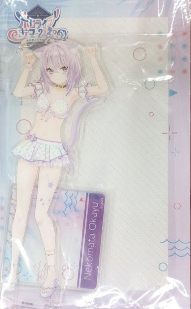 hololive hololive hololive Summer 2022 3D acrylic stand Shiny Wave ver. Nekomata Okayu