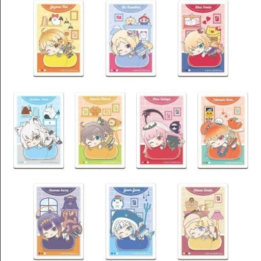 hololive Hase Pro/Bandai Badge Bins All 10 Types Set Square CAN Badge Virtual YouTuber Hololive Hug Meets B BOX