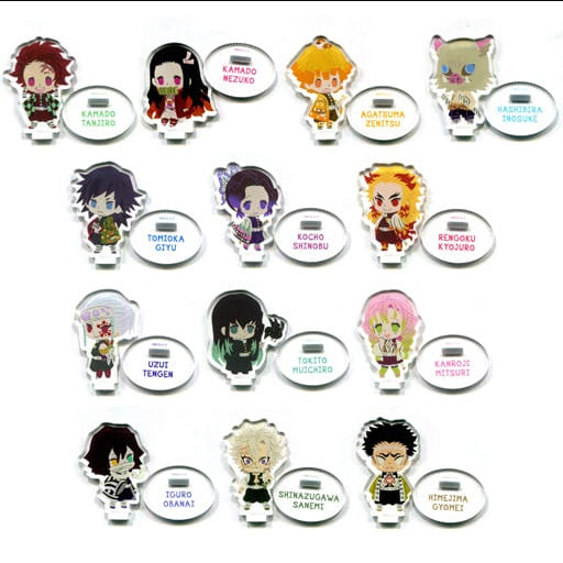 Content Seed All 13 Types Set Demon Slayer Kimetsu no Yaiba Mini Acrylic Stand