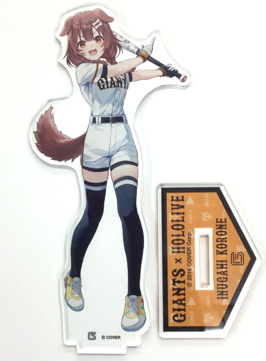 Legs hololive x Yomiuri Giants acrylic stand Inugami Korone