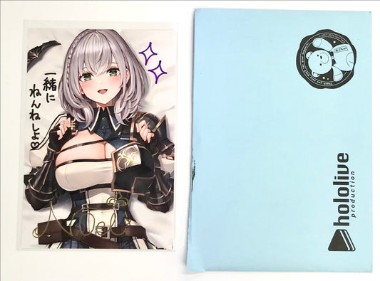 hololive hololive 2nd Anniversary Handwritten Message Foil Stamped Copy Signed Postcard Shirogane Noel