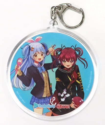 Miscellaneous Goods/Accessories Miscellaneous Goods Houshou Marine Usada Pekora Karaoke ver / Life-size trading acrylic key chain Virtual YouTuber Hololive x Round One Collaboration Campaign Peko Mari 3 drink order bonus