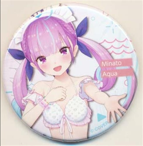 hololive hololive hololive Summer 2022 Random Can Badge Shiny Wave ver. Minato Aqua