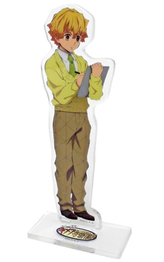 Accessory Character Zenitsu Agatsuma Demon Slayer Kimetsu no Yaiba Middle and High School Consistent Kimetsu Gakuen Monogatari x ufotable cafe Random Acrylic Stand