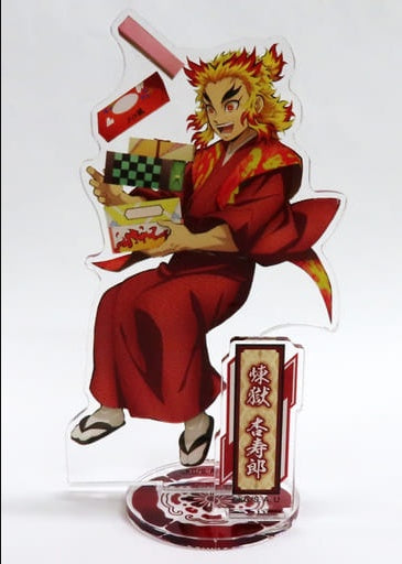 Chugai Mining Kyoujurou Rengoku Acrylic Stand Demon Slayer Kimetsu no Yaiba x Randen x Eigamura x Kyoto Municipal Transportation Bureau Kyono Oshigoto 2