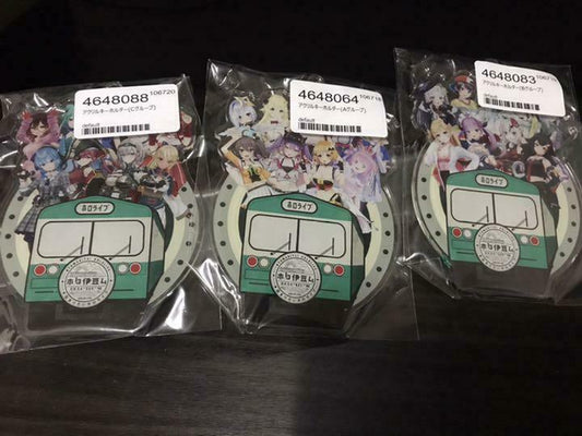 Hololive x hakone tetsudo HOLOIZUM Acrylic Key Chain Set coco korone rushia