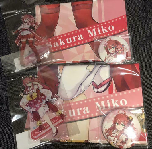 Hololive x Tsukumo Collabo Acrylic Stand Cloth Poster Can Badge Sakura Miko