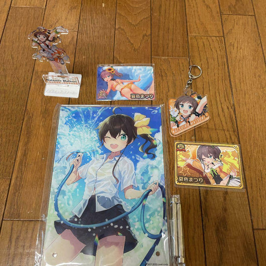 Hololive Natsuiro Matsuri Set Acrylic panel Stand Key chain Trading card