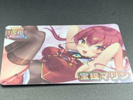 Hololive Houshou Marine Vtuber Potato chips 2 Super Rare Trading Card