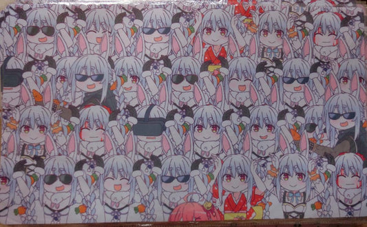 hololive Usada Pekora chibi style playmat comiket vtuber shirotumekusa