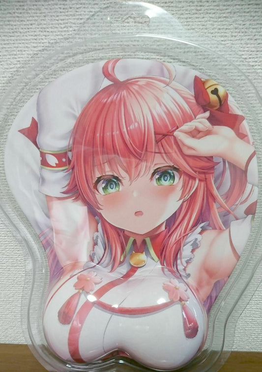 hololive Sakura Miko Oppai Mouse Pad Comeback Memorial Goods Vtuber