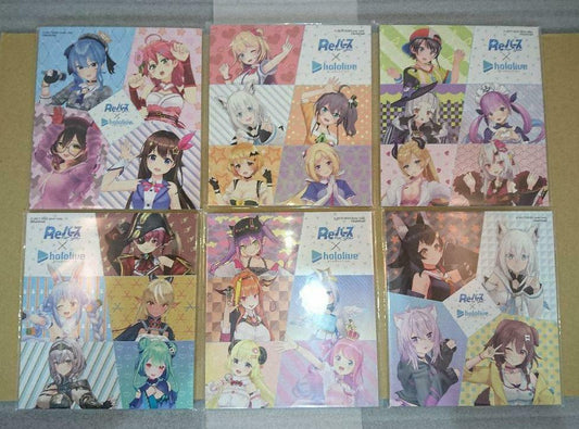 Re Bath x Hololive Mini Shikishi Art desiign paper Complete Set