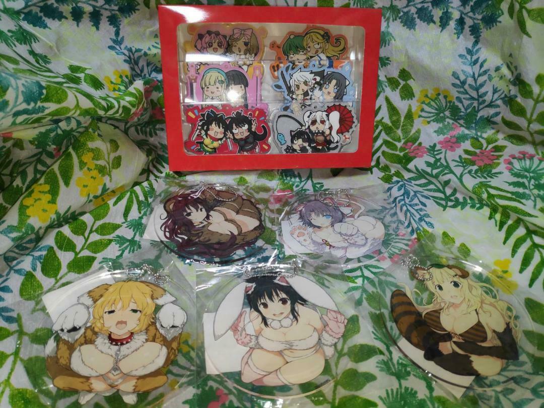 Senran Kagura Keychain rubber strap Set Asuka Yumi Ryona Yomi Murasaki lot