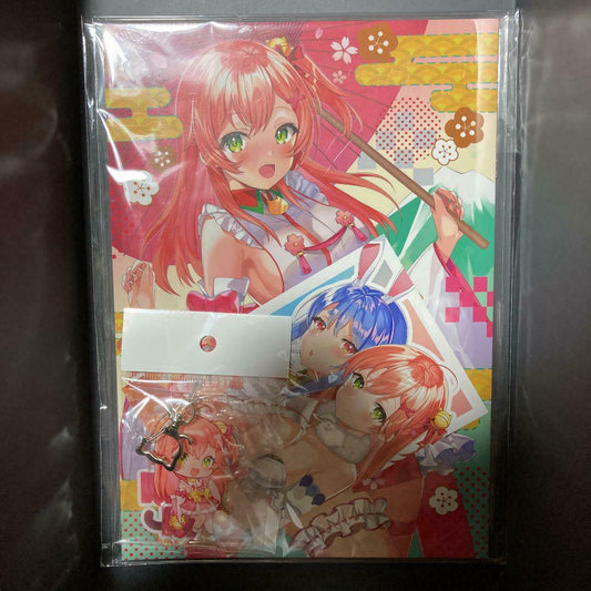 motunuki MIKOMIX Art book hololive Usada Pekora Sakura Miko Keychain Postcard