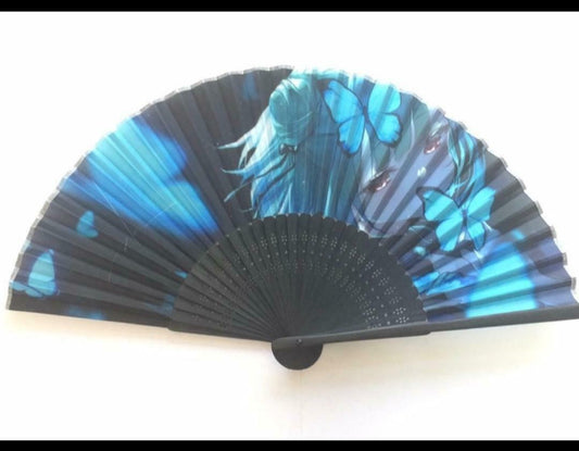 Hololive Uruha Rushia single sided cloth folding fan