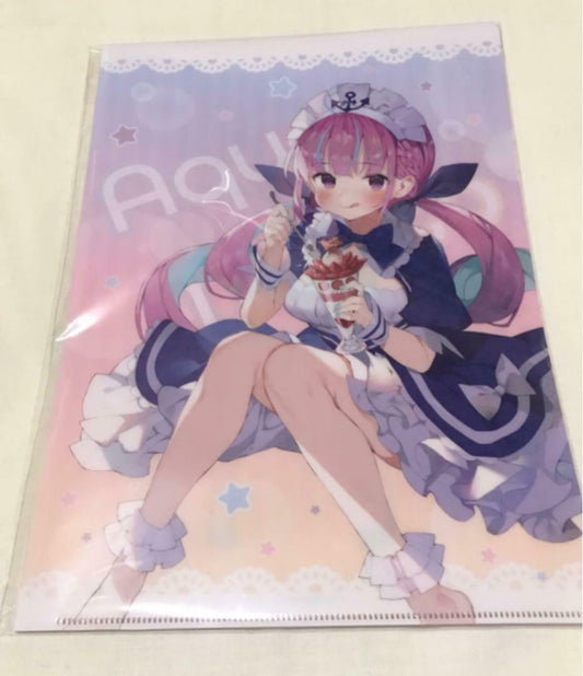 Hololive clear file set Lawson Limited aqua marine okayu suisei
