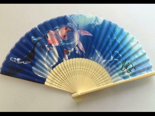 Hololive Usada Pekora single sided cloth folding fan